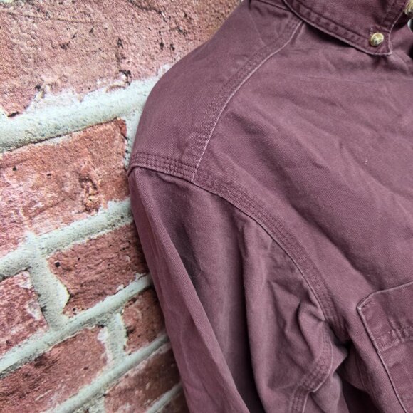 Men's WRANGLER Riggs Workwear Button Down Utility Denim Shirt Medium - Picture 5 of 8